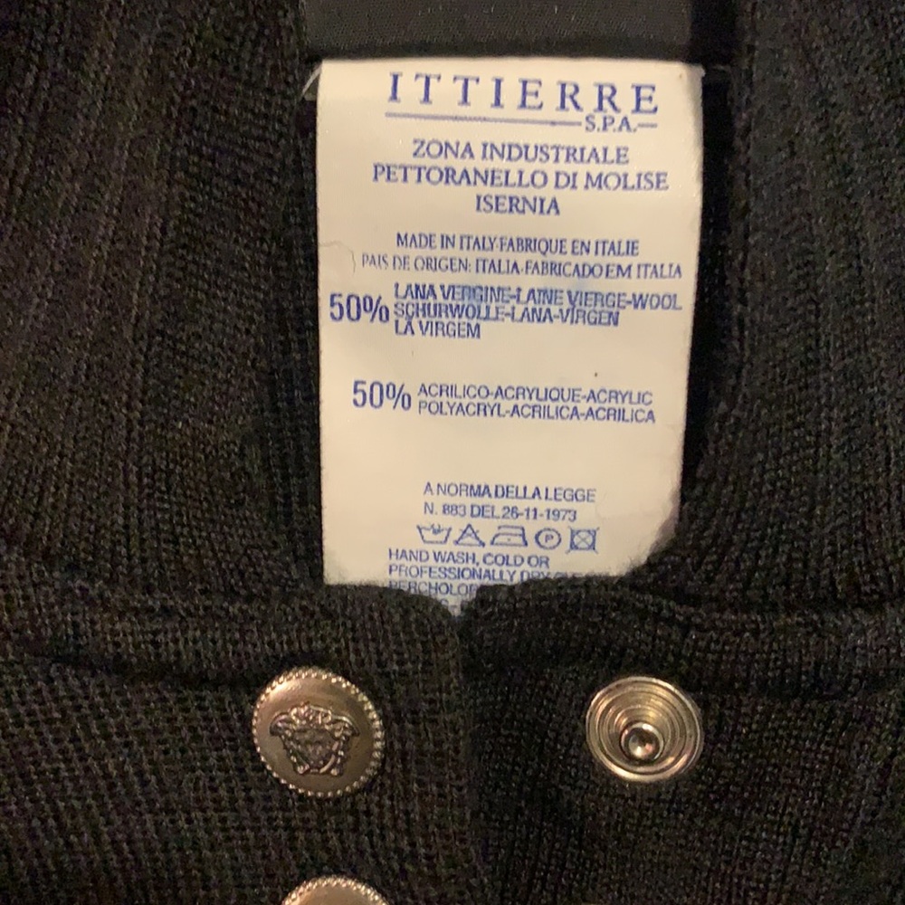 Versace Black Sweater Great Condition Small - Picture 4 of 5